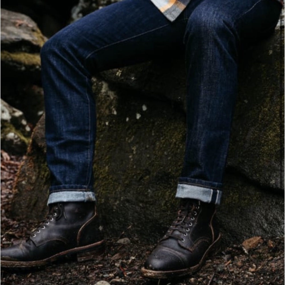 George Men's Dark Blue Bootcut Jeans
